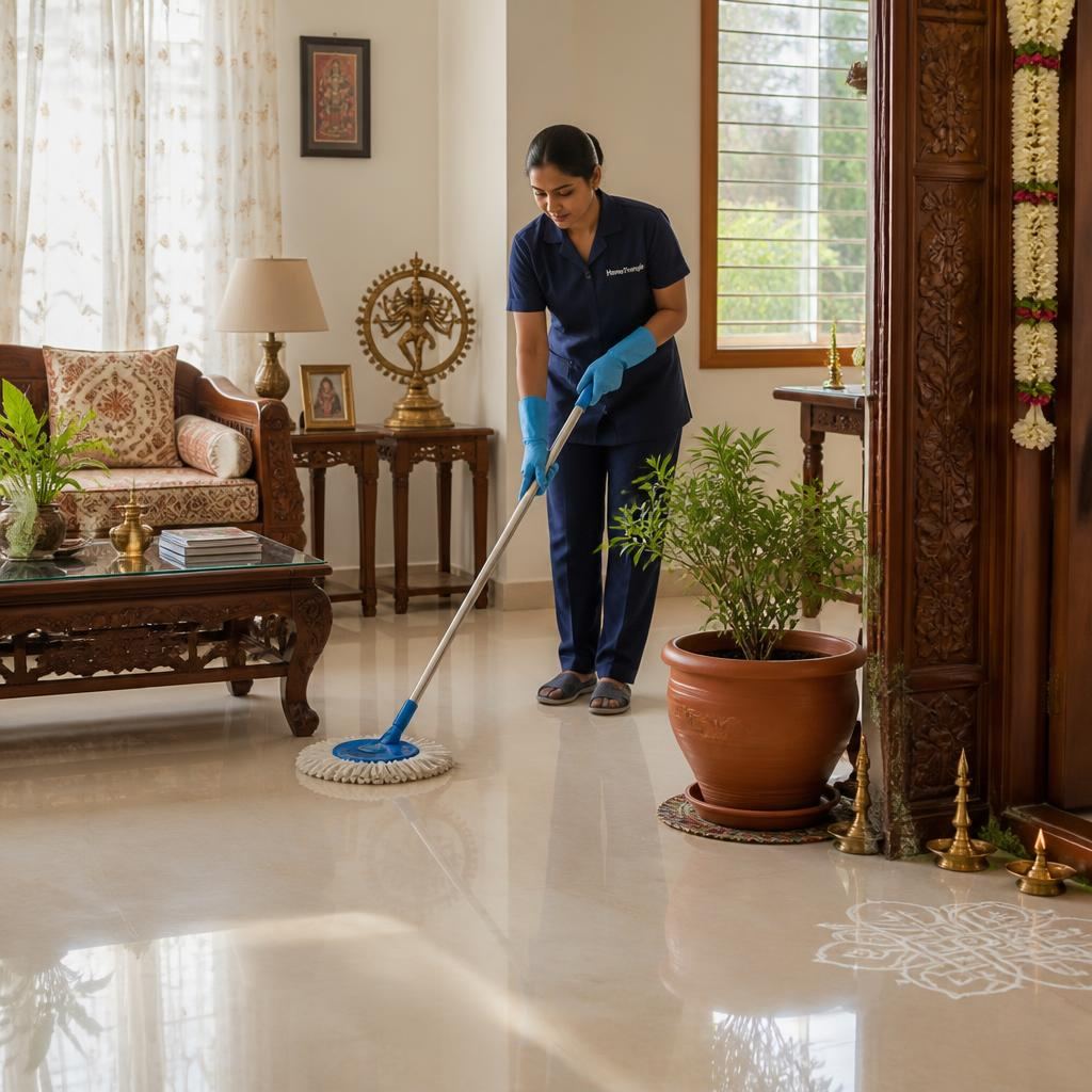 Deep Home Cleaning service in a Bengaluru home