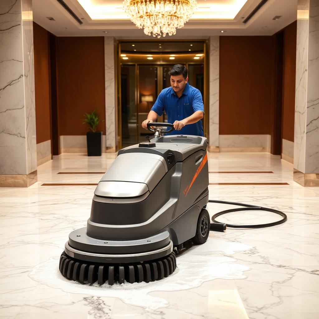 Floor Scrubbing service in a Bengaluru home