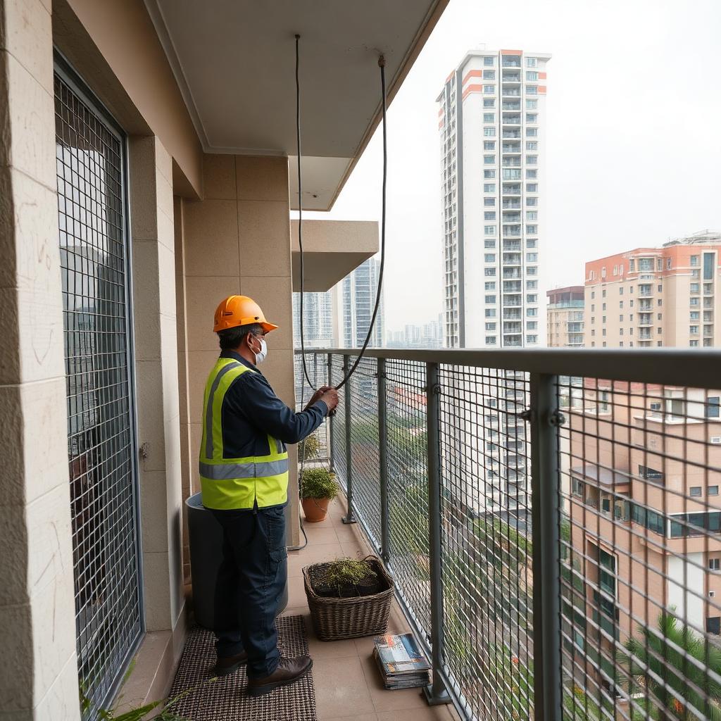 Invisible Grills service in a Bengaluru home