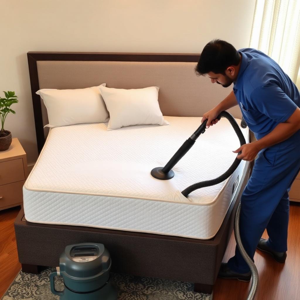 Mattress Cleaning service in a Bengaluru home