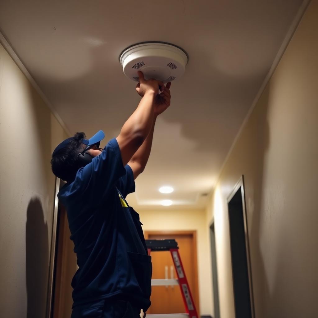Smoke Detector Installation service in a Bengaluru home