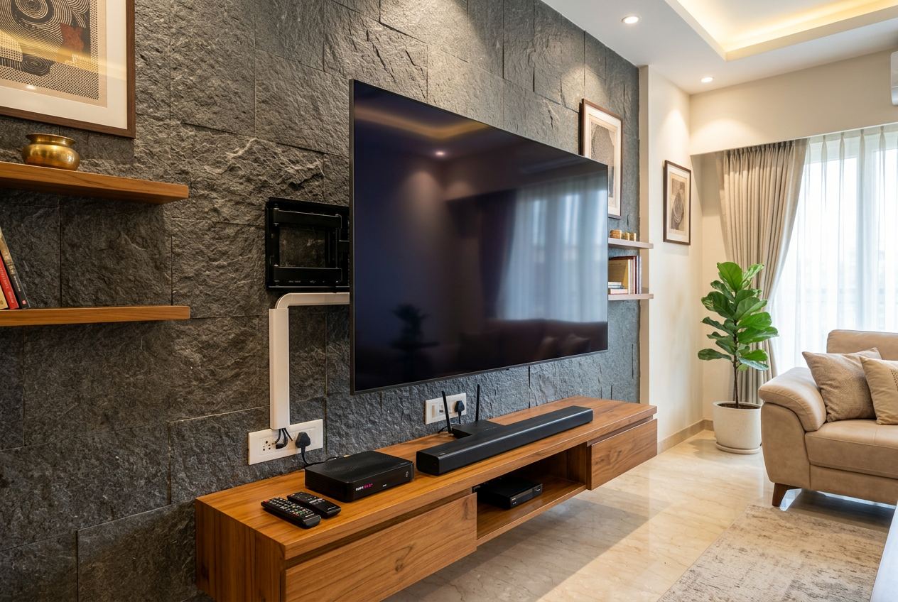 TV Mounting & Repair service in a Bengaluru home